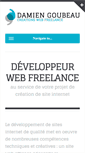 Mobile Screenshot of damien-goubeau-developpement.fr
